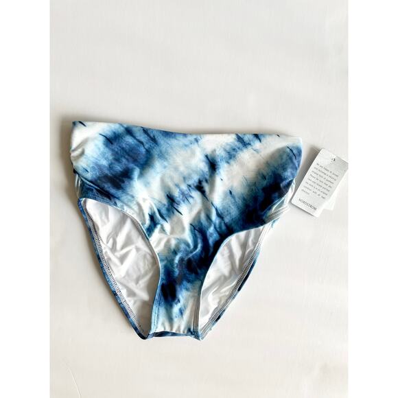 Splendid High Tide High Waist Bikini Bottoms Navy XS New - Picture 3 of 6